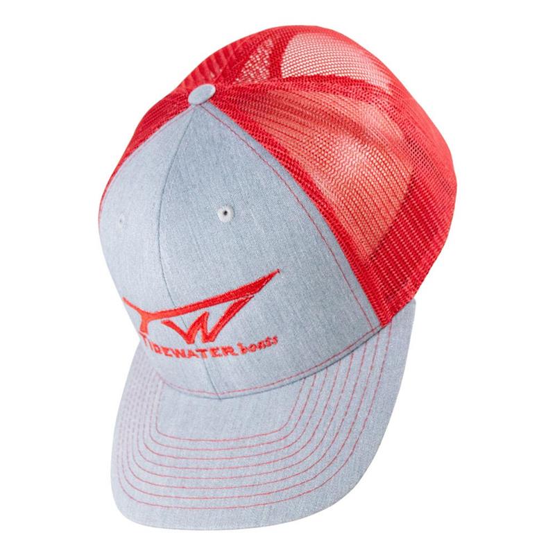Tidewater Richardson 112 Hat - Heather Grey/Red