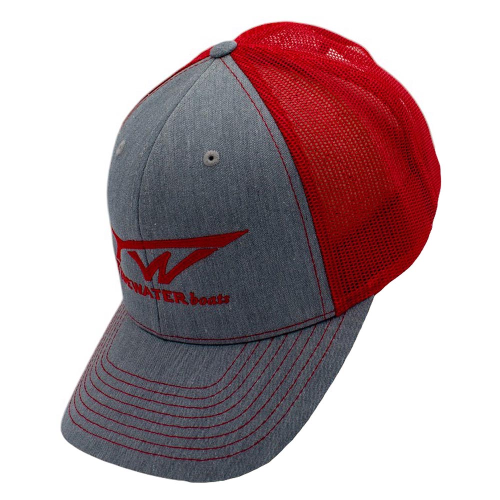 Tidewater Richardson 112 Hat - Heather Grey/Red