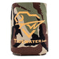 Camouflage can koozie with Tidewater Boats logo