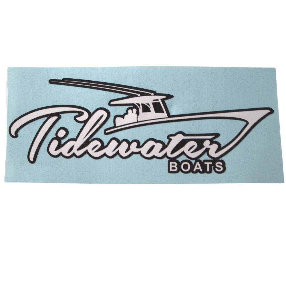 Tidewater 6" Decal - White