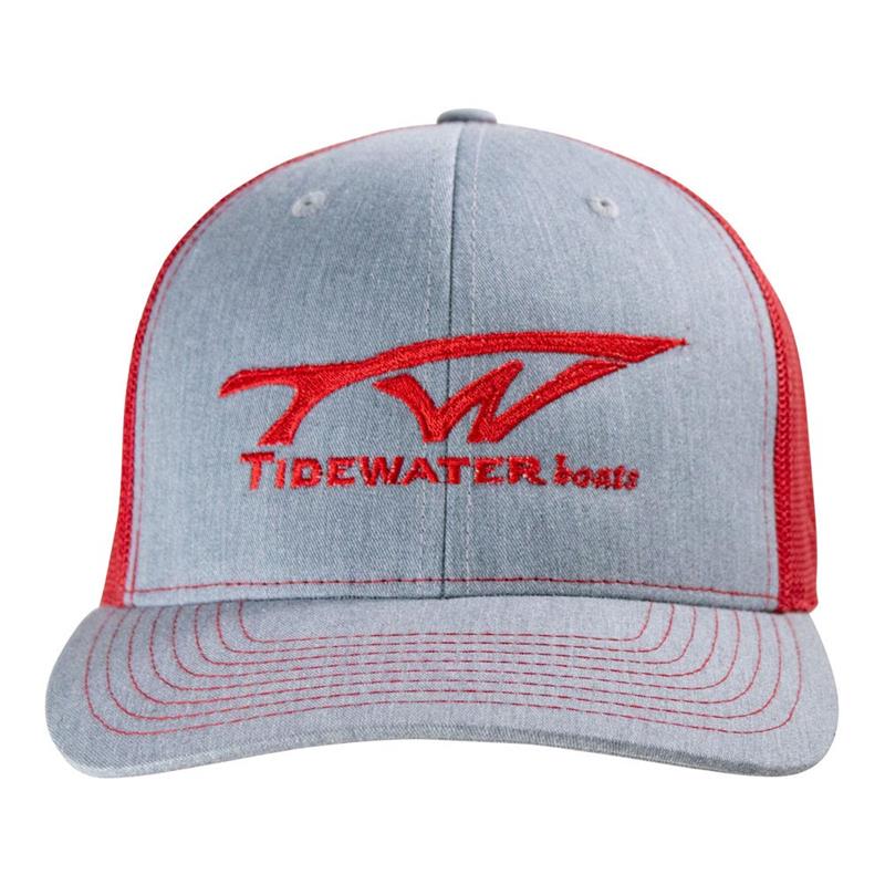 Tidewater Richardson 112 Hat - Heather Grey/Red
